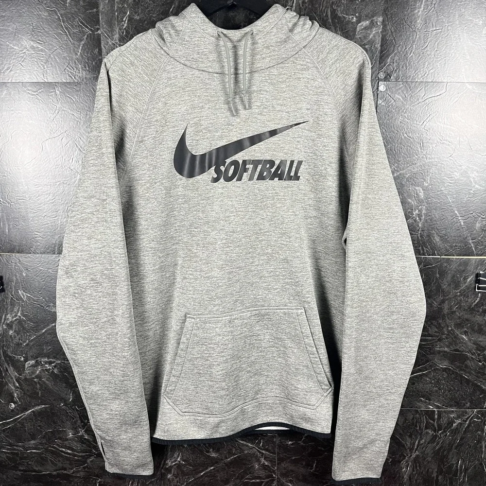 Nike Women's Grey Softball Fleece Hoodie XL